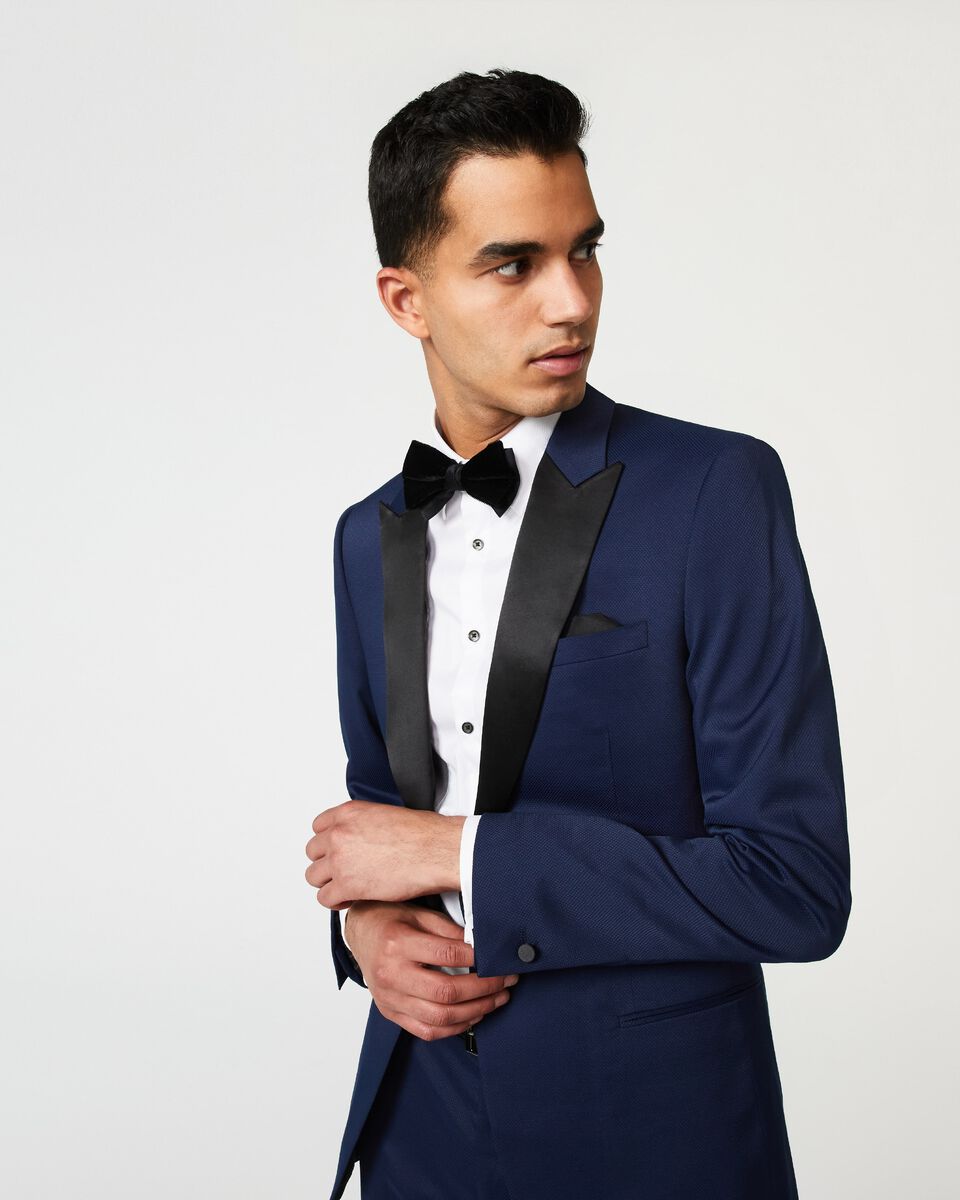 Mens French Navy Tuxedo Jacket